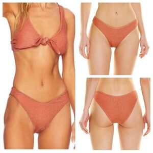 New! Beach Riot Vanessa bikini bottom chili sparkle 14393
